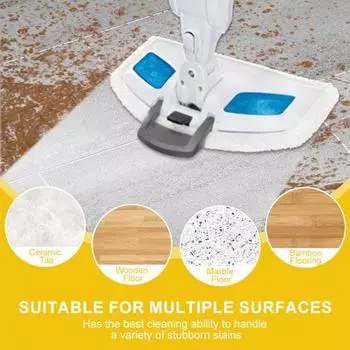 2 шт. сменная накладка для паровой швабры для серии Bissell 5938, водопоглощающая многоразовая моющаяся насадка для пароочистителя, чистящая салфетка из микрофибры, запасные части Sets