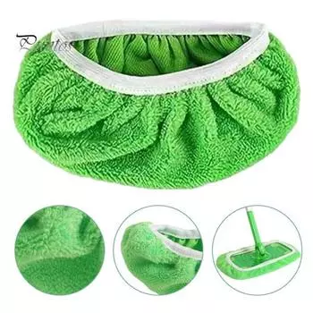 2 шт. сменная ткань для швабры из кораллового флиса, впитывающая, очищающая, эластичная тряпка для мытья пола 2pcs белый