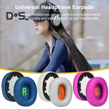 2 шт. сменные амбушюры для наушников, дышащие, износостойкие амбушюры для гарнитуры для JBL JR460NC/JR460NC темно-серого