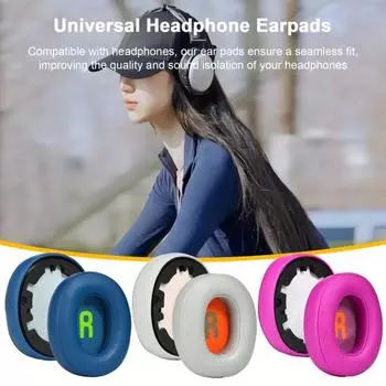 2 шт. сменные амбушюры для наушников, дышащие, износостойкие амбушюры для гарнитуры для JBL JR460NC/JR460NC темно-серого