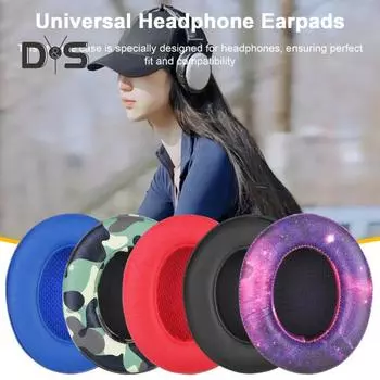 2 шт. сменные амбушюры для наушников, износостойкие, устойчивые к царапинам, дружественные к коже, амбушюры для гарнитуры для студии 3/2 чёрный