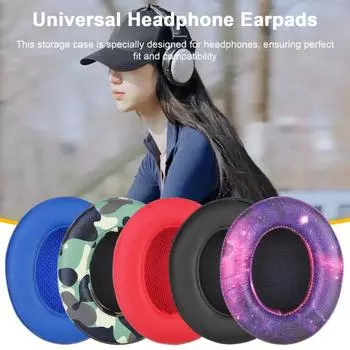 2 шт. сменные амбушюры для наушников, износостойкие, устойчивые к царапинам, дружественные к коже, амбушюры для гарнитуры для студии 3/2 темно-серого