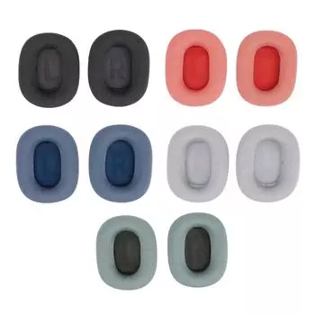 2 шт. сменные амбушюры, подушечки для наушников, амбушюры, амбушюры, сетка из высокоплотной пены с эффектом памяти Black