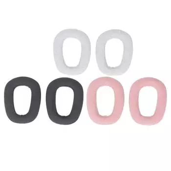 2 шт. сменные амбушюры профессиональная шумоизоляция дышащая хлопковая льняная ткань пена с эффектом памяти S Black