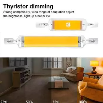 2 шт. сменные галогенные лампы с регулируемой яркостью, высокая яркость, без мерцания, энергосберегающие, защита глаз, светодиодные лампы COB