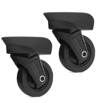 2 шт. сменные роликовые колеса для тележки, сверхпрочные роликовые колеса для багажной коробки, чемодана, поворотные на 360 градусов, бесшумные колеса 19