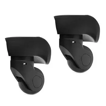 2 шт. сменные роликовые колеса для тележки, сверхпрочные роликовые колеса для багажной коробки, чемодана, поворотные на 360 градусов, бесшумные колеса 1