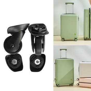 2 шт. сменные роликовые колеса для тележки, сверхпрочные роликовые колеса для багажной коробки, чемодана, поворотные на 360 градусов, бесшумные колеса