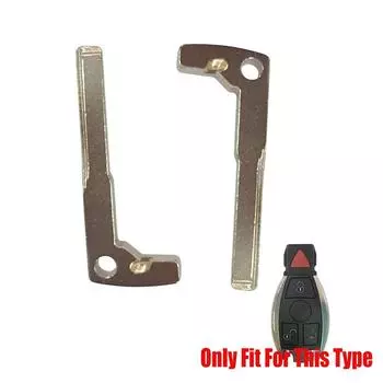 2 шт. Сменный умный пульт дистанционного управления для автомобиля, необрезанный ключ-вставка для Mercedes-Benz IYZ3312 IYDC07