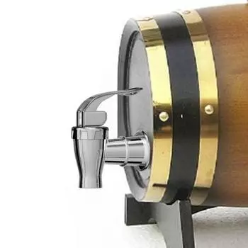 2 шт., смесители, серебряные диспенсеры для напитков, краны, сменные краны в стиле Push, рычаг управления потоком, ручка для стеклянных/пластиковых кувшинов, банок, идеально белый