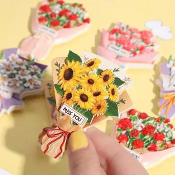 2 шт. смолы стерео наклейка на холодильник DIY фото наклейки творческий магнит на холодильник домашний декор