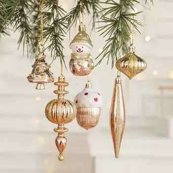 2 шт. Снеговик, орех, рождественская подвеска, пластиковая луковица, подвесное украшение, принадлежности для аранжировки style H