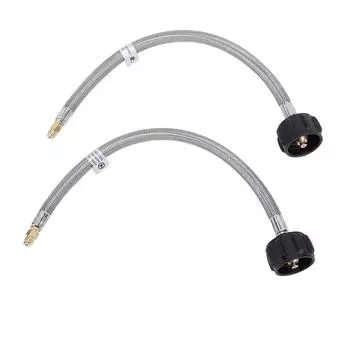 2 шт. Соединительный шланг для автофургона Pigtail 15 дюймов 1/4 дюйма NPT высокого давления 2-ступенчатый автоматический переключающий регулятор Pigt