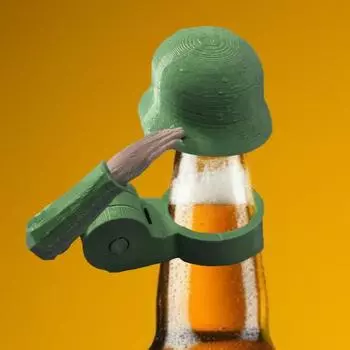 2 шт., солдатский салют, пивная бутылка, шлем для сока, держатель для банки с напитками, шляпа для газировки, забавные принадлежности для военной тематики для вечеринок для мужчин, женщин и взрослых чёрный/зелёный