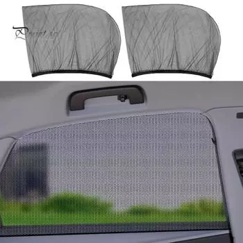 2 шт. солнцезащитные козырьки на боковое окно автомобиля, защита от ультрафиолета, защита от солнца, москитная сетка, занавеска от солнца на переднее и заднее окно автомобиля Front