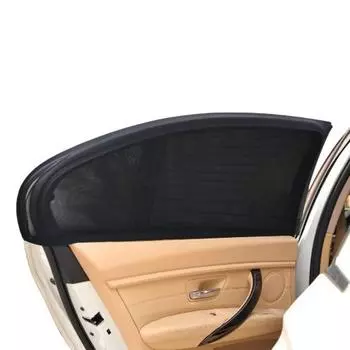 2 шт., солнцезащитный козырек для переднего/заднего бокового окна, УФ-защита, противомоскитная сетка, автомобильная внешняя солнцезащитная сетка для маленьких детей 2pcs front