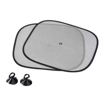 2 шт. солнцезащитный козырек на боковое окно автомобиля, сетка, солнцезащитный козырек, солнцезащитный козырек, складной щиток чёрный