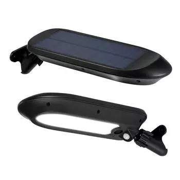 2 шт. Солнечные настенные светильники с датчиком движения 32 светодиода, наружные водонепроницаемые солнечные светодиодные настенные светильники с диммером чёрный