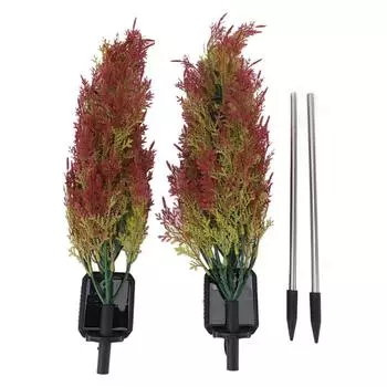 2 шт. солнечные рождественские елочные фонарики солнечные садовые рождественские украшения уличные водонепроницаемые L