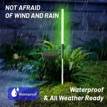 2 шт., солнечные уличные тростниковые светильники, 7 цветов, меняющие цвет, садовый декоративный светильник для уличных проектов и декора двора