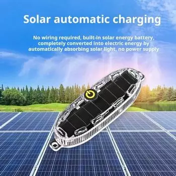 2 шт. Солнечные вспышки предупреждающие огни 3 режима регулируемые автоматические выключения водонепроницаемый дизайн мотоциклы