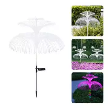 2 шт. солнечный светильник, водонепроницаемый энергосберегающий садовый светильник в виде медузы, долговечная солнечная лампа для уличного украшения двора Colorful Light