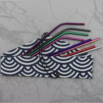 2 шт., соломинка высокого качества из нержавеющей стали, экологически чистая многоразовая соломинка, аксессуар для вечерние сока, бар, можно мыть в посудомоечной машине straight серебряный