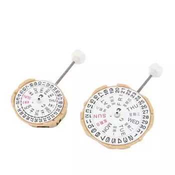 2 шт. SP28 SP25 двойной календарь кварцевый механизм высокой точности двойной календарь механизм для ремонта замена