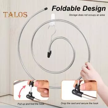 2 шт. спиральная сушилка для одеял из нержавеющей стали, компактные одеяла, полотенца, нижнее белье, вешалка для одежды для дома серебряный