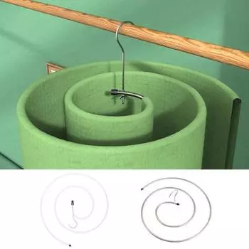 2 шт. спиральная сушилка для одеял из нержавеющей стали, компактные одеяла, полотенца, нижнее белье, вешалка для одежды для дома белый