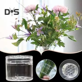 2 шт. спиральный держатель стебля икебаны DIY букет Twister ваза для цветов сетка с несколькими отверстиями подставка для фиксации растений инструмент для цветочной композиции S прозрачный