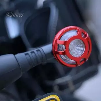 2 шт. сплошная глянцевая поверхность антиокислительная сигнальная лампа решетка крышка мотоциклетная сигнальная лампа решетка крышка красный