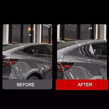 2 шт., спойлер заднего бокового окна, разделитель, крышки, подходят для Tesla Model Y 2019-2024, автомобильные аксессуары, задняя треугольная жалюзи, накладка матовый черный