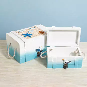 2 шт. средиземноморский деревянный ящик для хранения всякой всячины органайзер для украшения рабочего стола фотографии