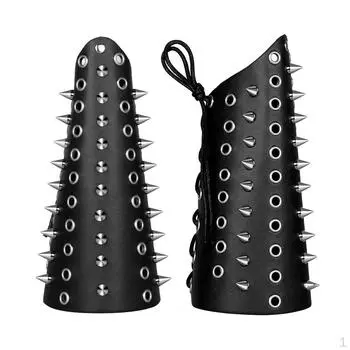 2 шт. Средневековый браслет на рукавах унисекс, большой доспех из искусственной кожи