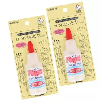 [2 шт.] Средство против осыпания 33 мл SUN90-39 Шерсть и синтетические волокна также подходят! Предотвращает осыпание. Также отлично подходит для чулочных веревок! Пакет с оригиналом