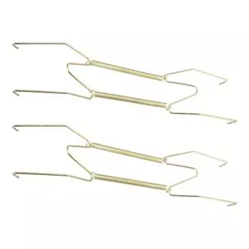 2 шт. Стальной невидимый держатель для тарелок, простая установка для держателя пружины для тарелок, настенная вешалка для тарелок 10inch