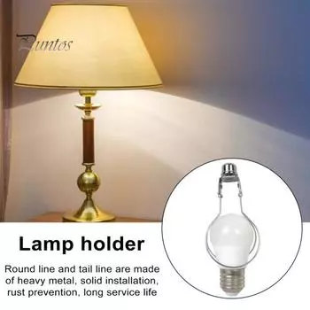 2 шт., стальной провод, абажур, зажим для лампочки, адаптер с ручкой для шляпы, силиконовые выравниватели, термостойкий адаптер для абажура 2pcs серебряный