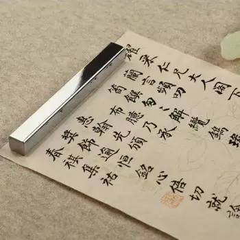 2 шт. старинные железные пресс-папье ретро-инструмент для каллиграфии профессиональные китайские украшения для пресс-папье 12x1.5cm-A