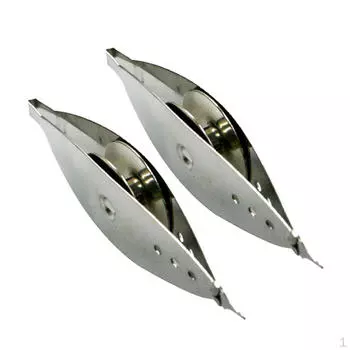 2 шт. старинный серебряный металлический челнок для фриволите