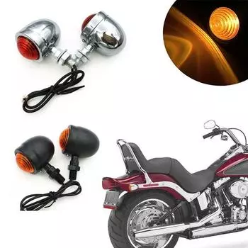 2 шт. Старые школьные мотоциклетные мигалки янтарные мини-пульки светодиодные поворотники стоп-сигналы ходовые огни поворотники индикаторы чёрный