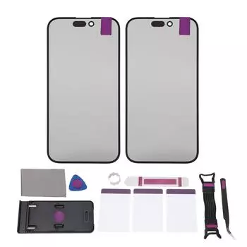2 шт. Стекло экрана телефона переднее внешнее стекло объектива экран замена с ремонтным комплектом для IOS 15 Pro