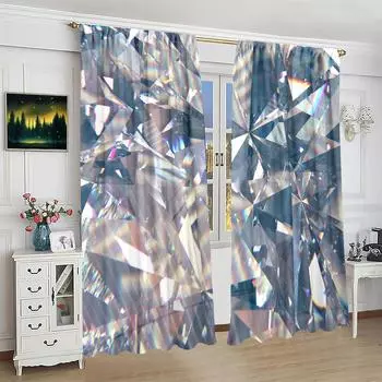 2 шт. - стекло - занавеска с принтом - материал полиэстер - подходит для спальни, гостиной, кабинета, частной занавески 30inchx65inchx2Pcs