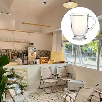 2 шт., стеклянная чашка, 15 унций, прозрачная кофейная кружка, 450 мл, чайная кружка, пивная кружка, кружка для напитка, кружка для сока, латте, кружка для капучино, пивная кружка для ресторана 2 Packs