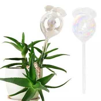 2 шт., стеклянная поилка для цветов, автоматическая система полива растений, креативная форма цветка, самополивающаяся лампа, умная вода L 2pcs