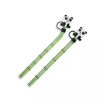 2 шт. стеклянных соломинок для защиты окружающей среды, легко моются и гигиеничны, креативные формованные соломинки