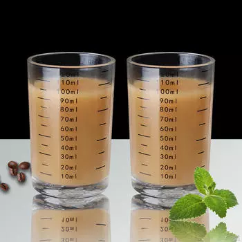 2 шт. Стеклянный мерный стакан-кувшин со шкалой Чистая питьевая прозрачная вода для