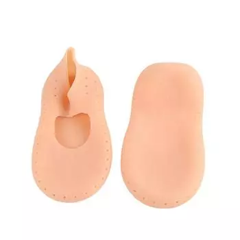 2 шт. стелька, силиконовый гель, носки, инструмент для ухода за ногами, защита для ног, облегчение боли, предотвращение трещин, увлажнение, удаление омертвевшей кожи, носки as the picture