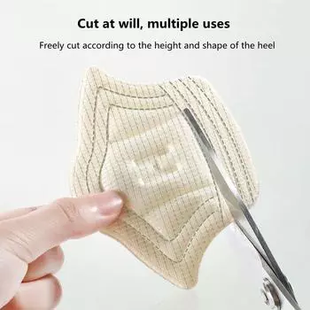 2 шт. стельки, накладки на пятки для спортивной обуви, регулируемый размер, противоизносные подушечки для ног, подушка-вставка, стелька, защита пятки, задняя наклейка S чёрный