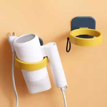 2 шт., стеллаж для хранения фена без удара, настенный держатель для фена, полка для дома, ванной комнаты, гардеробной